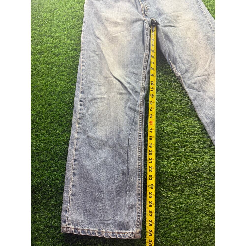 Vtg Levi’s 577 Lower Rise Loose Fit Jeans Women's 14 USA Light Wash 100% Cotton - Picture 10 of 15
